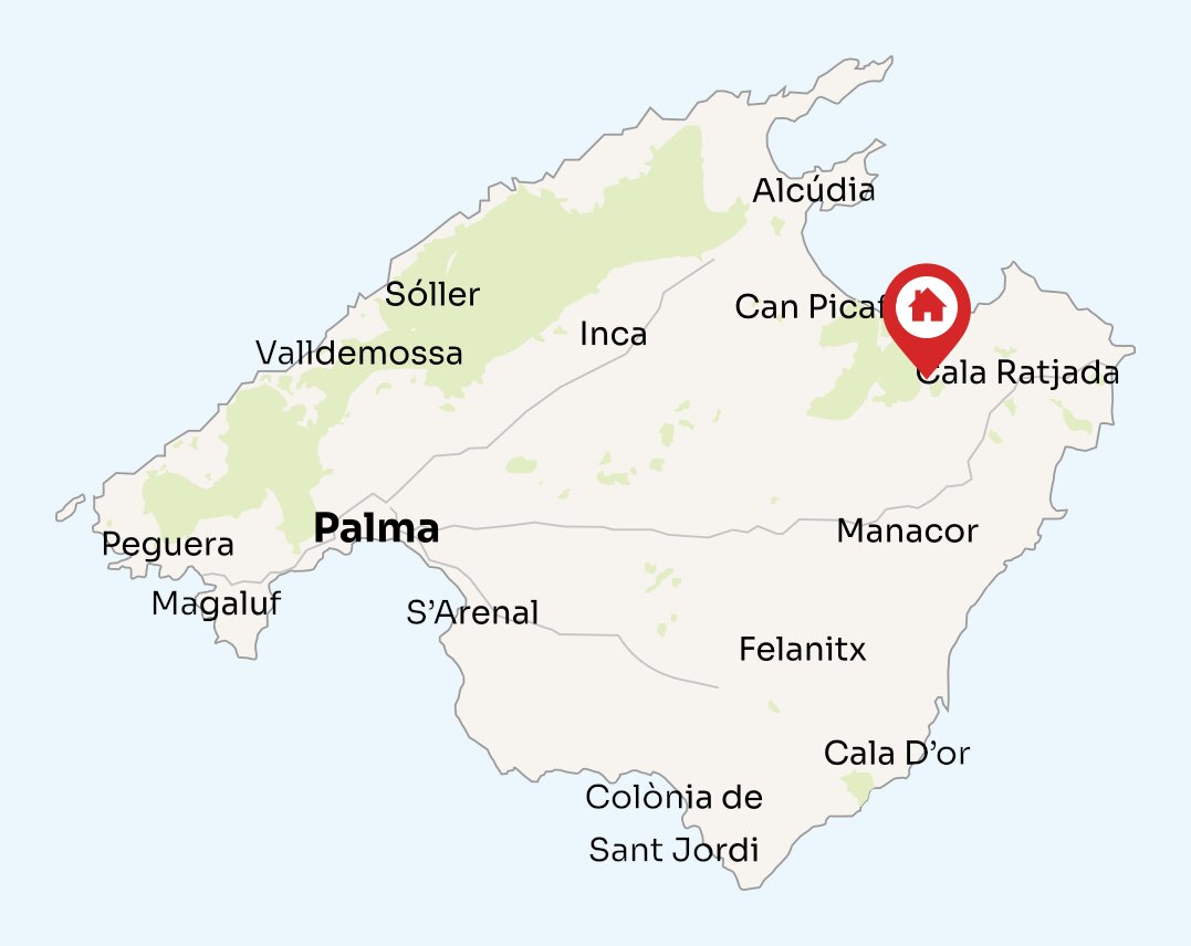 Map of Mallorca