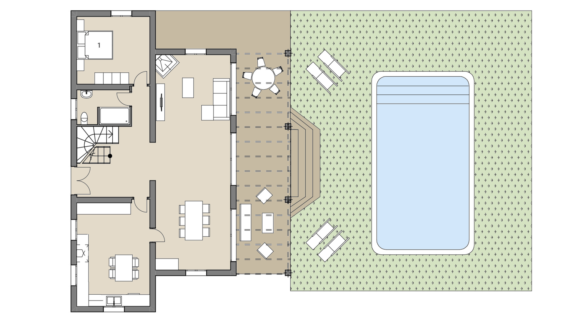 Finca Son Forte Nou: Planta baja