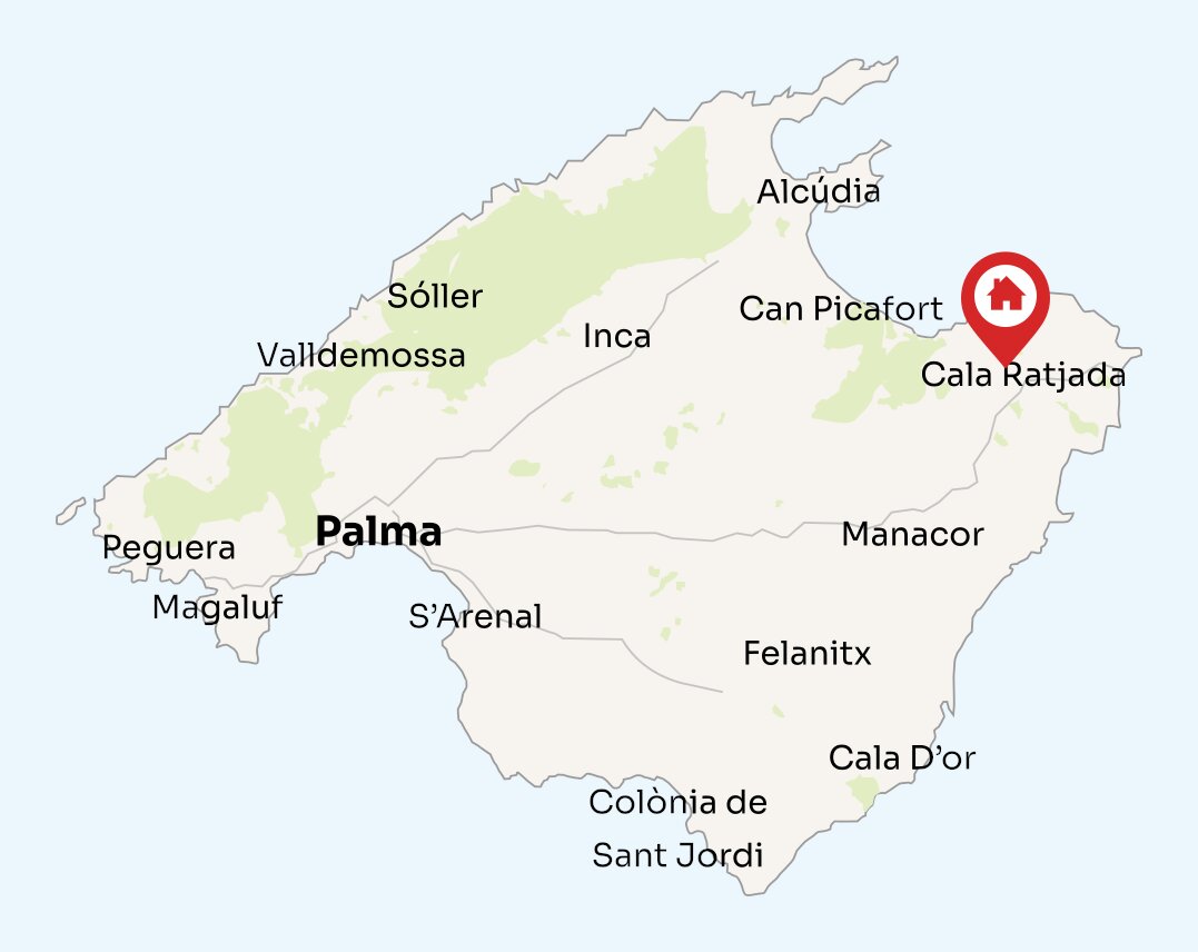 Map of Mallorca