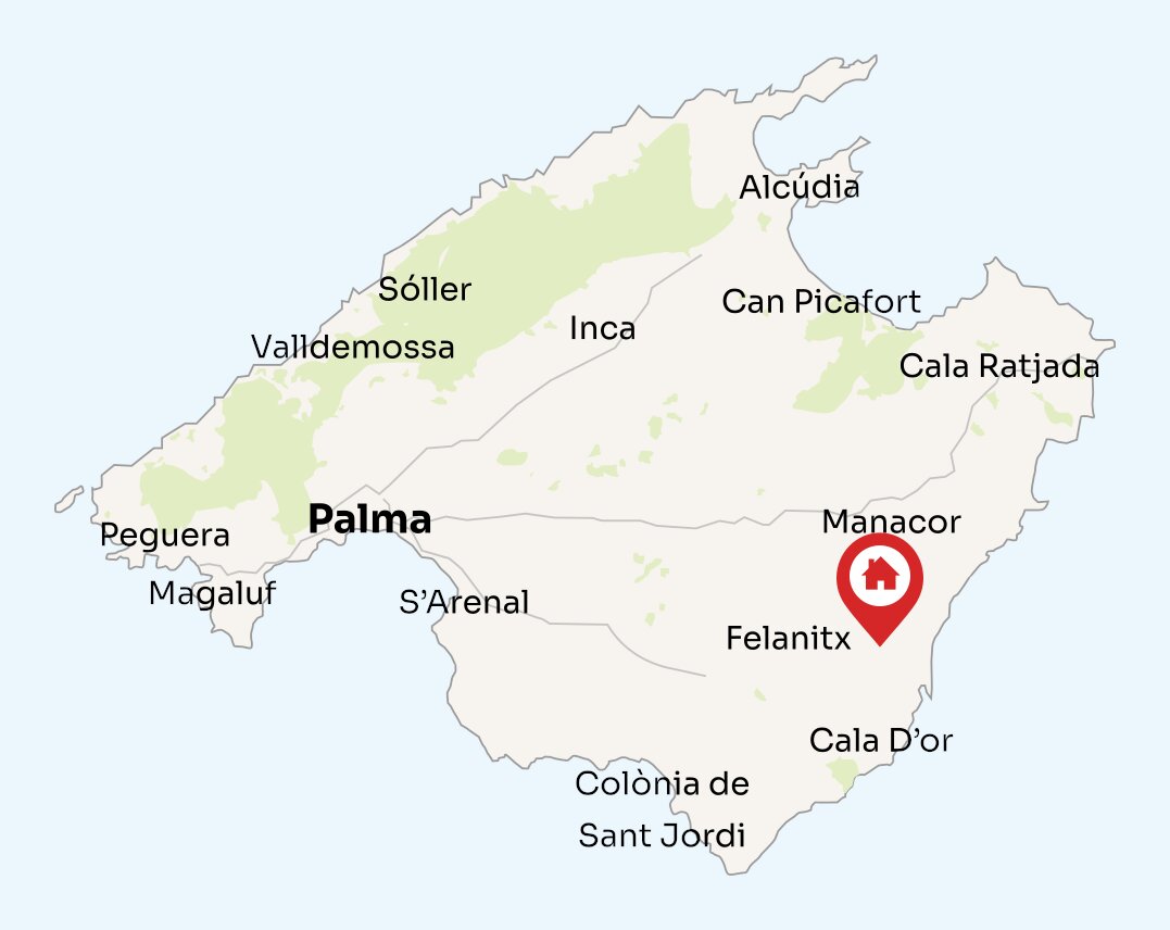 Map of Mallorca