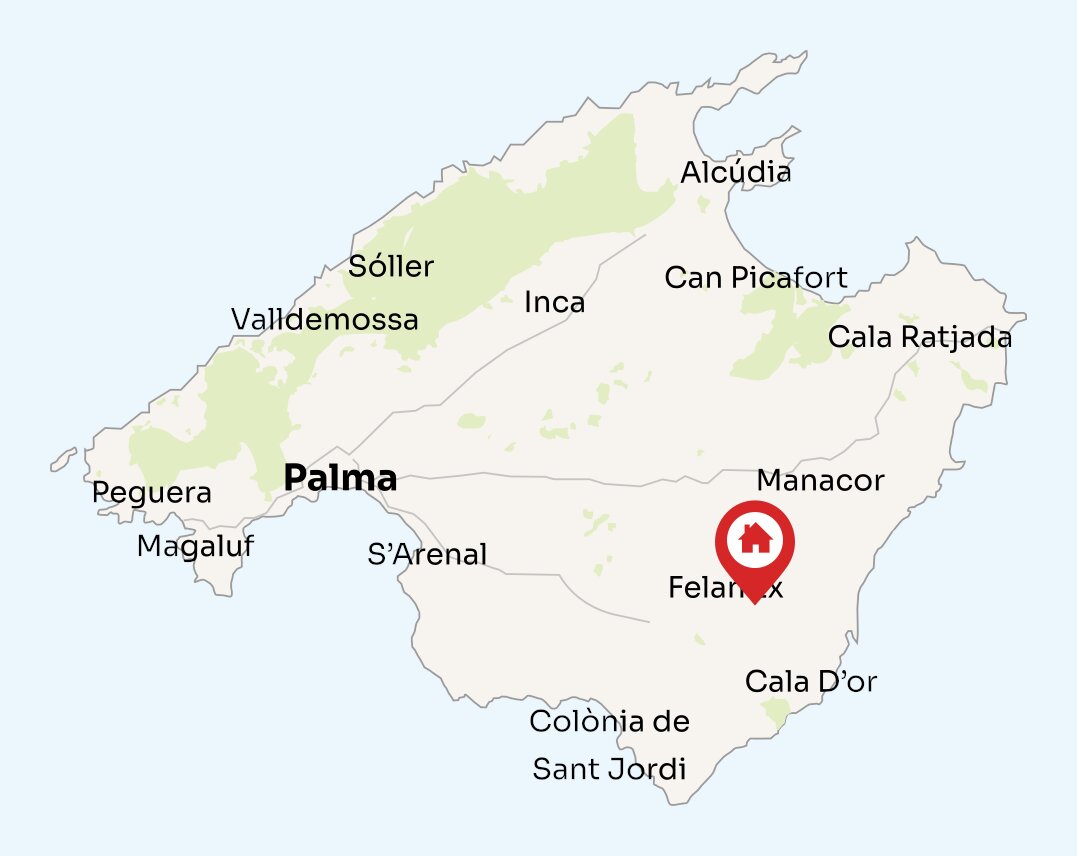 Map of Mallorca