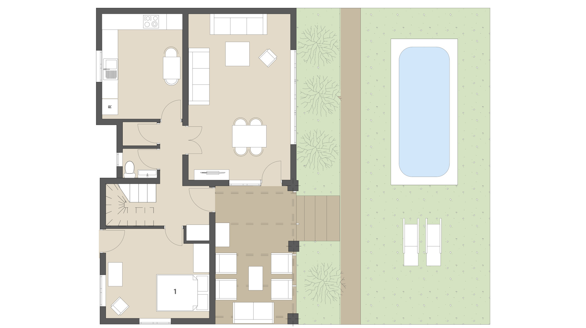 Villa Casa Vindobona: Planta baja