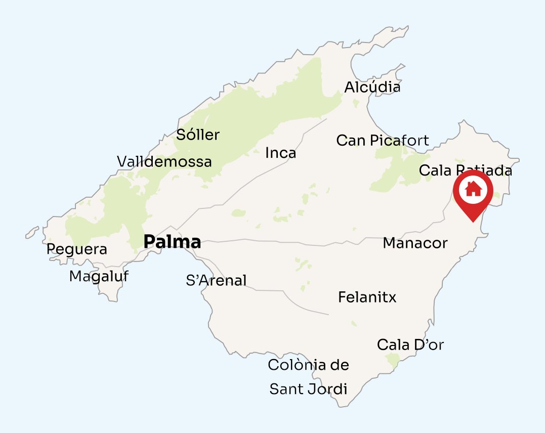 Map of Mallorca