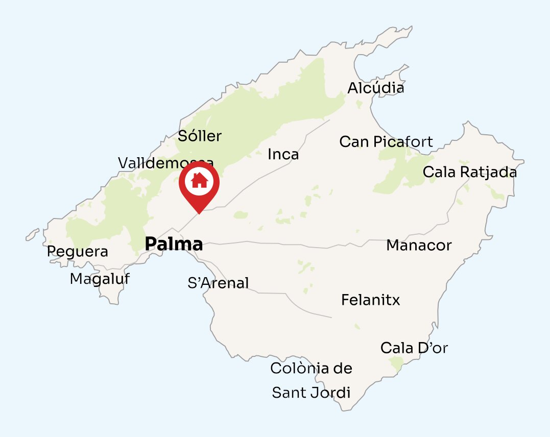 Map of Mallorca