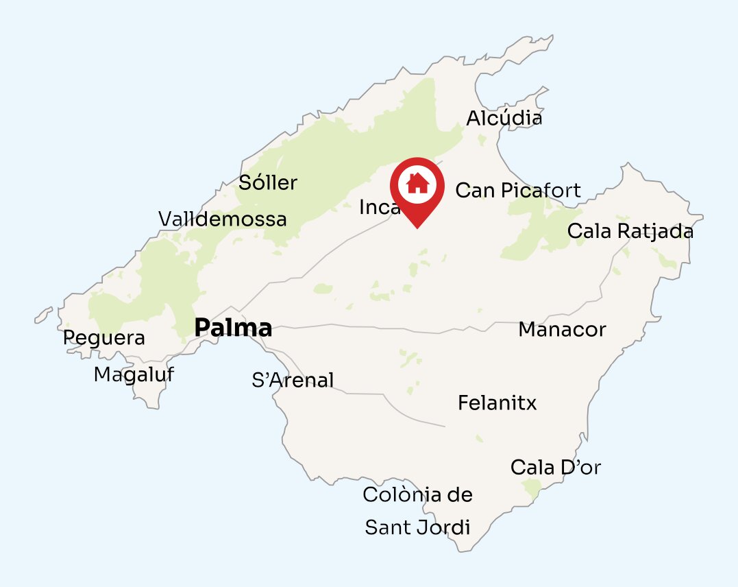 Map of Mallorca
