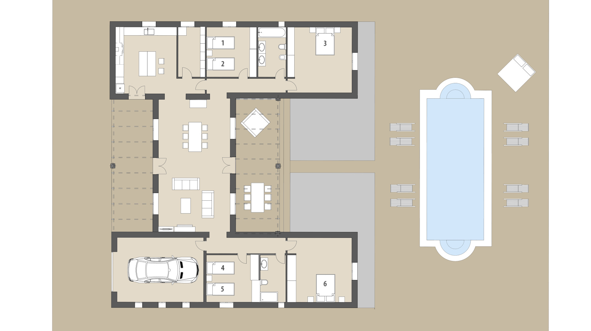 Finca Bellpuig: Planta baja
