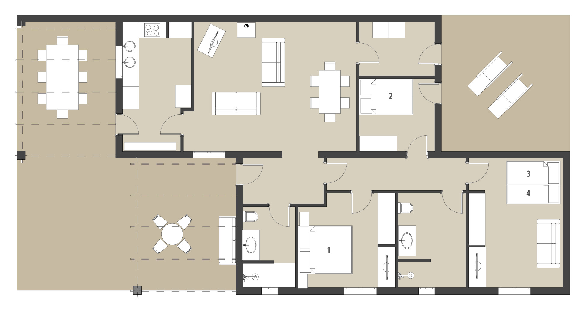 Finca Can Siurell: Planta baja
