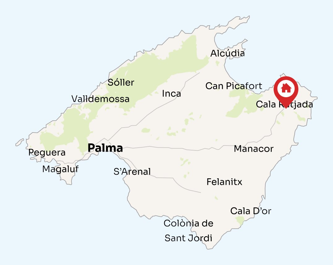 Map of Mallorca