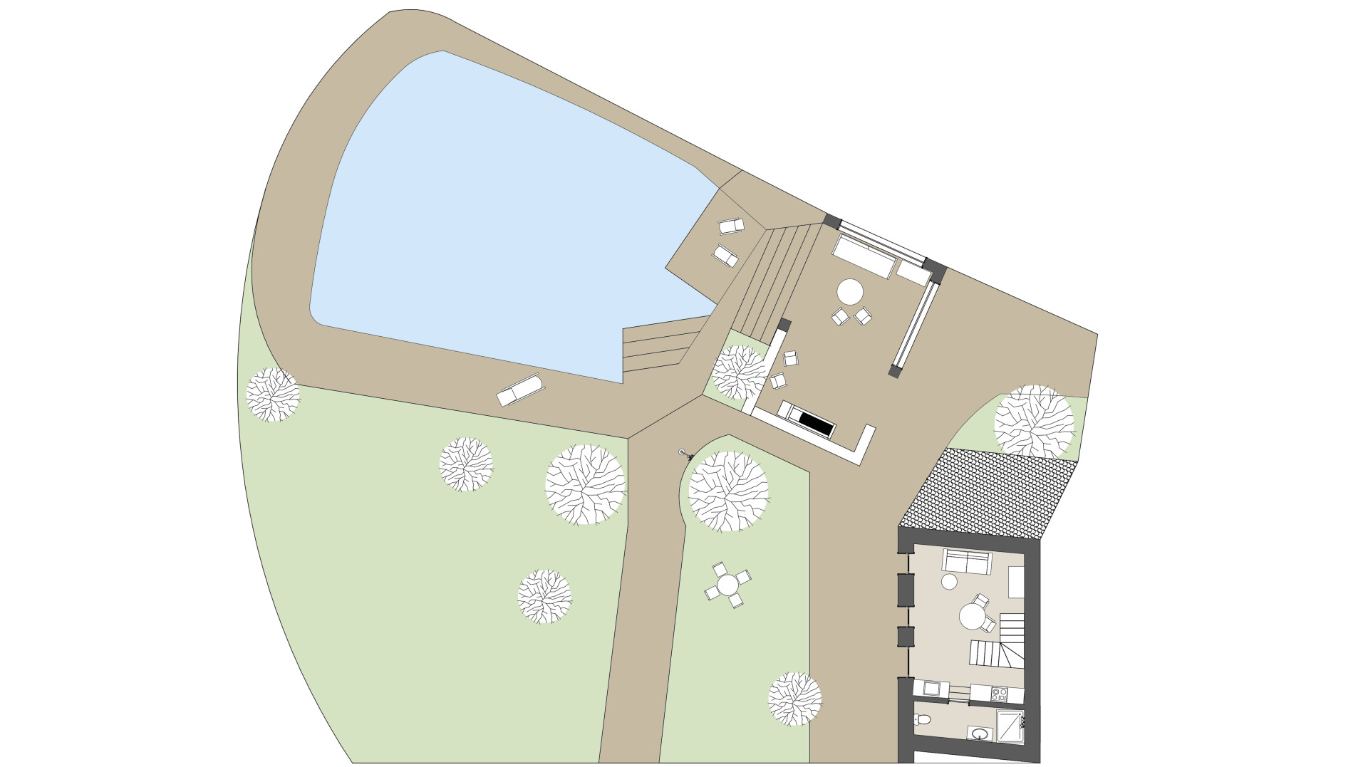 Apartamento rural Los Palmitos: Planta baja