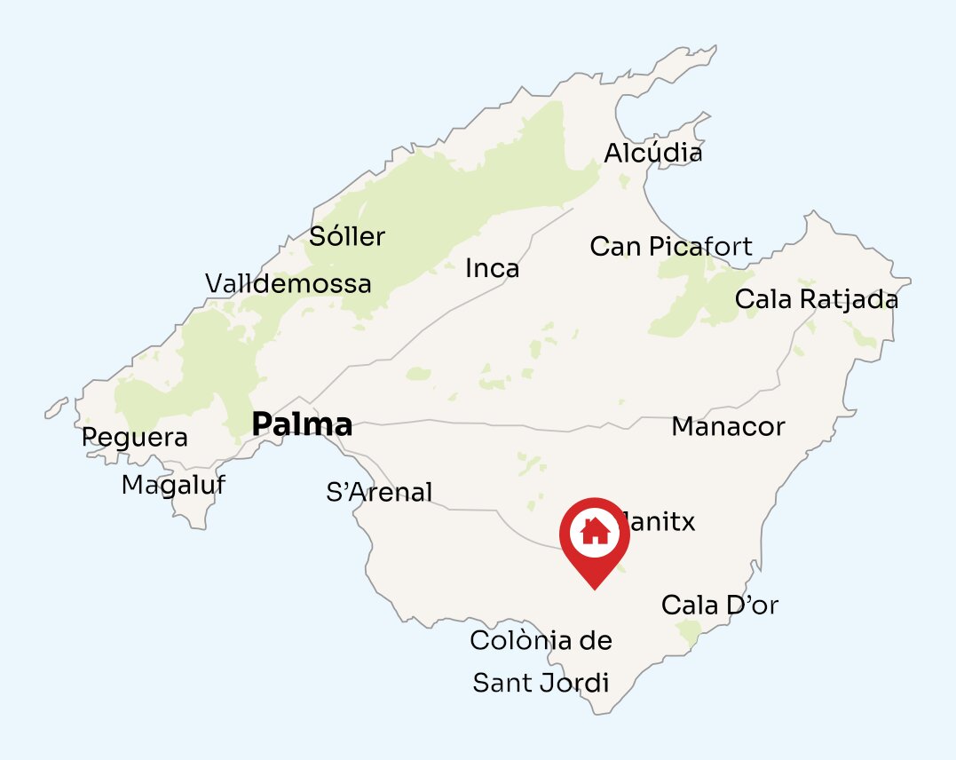 Map of Mallorca