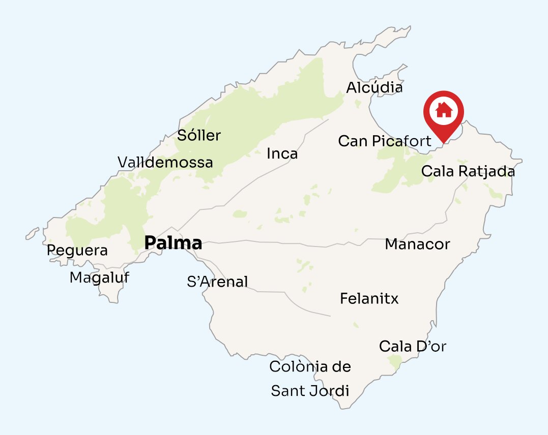 Map of Mallorca