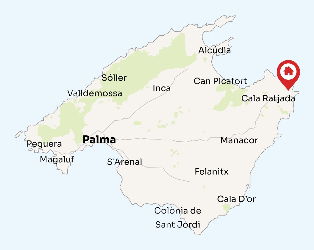 Map of Mallorca