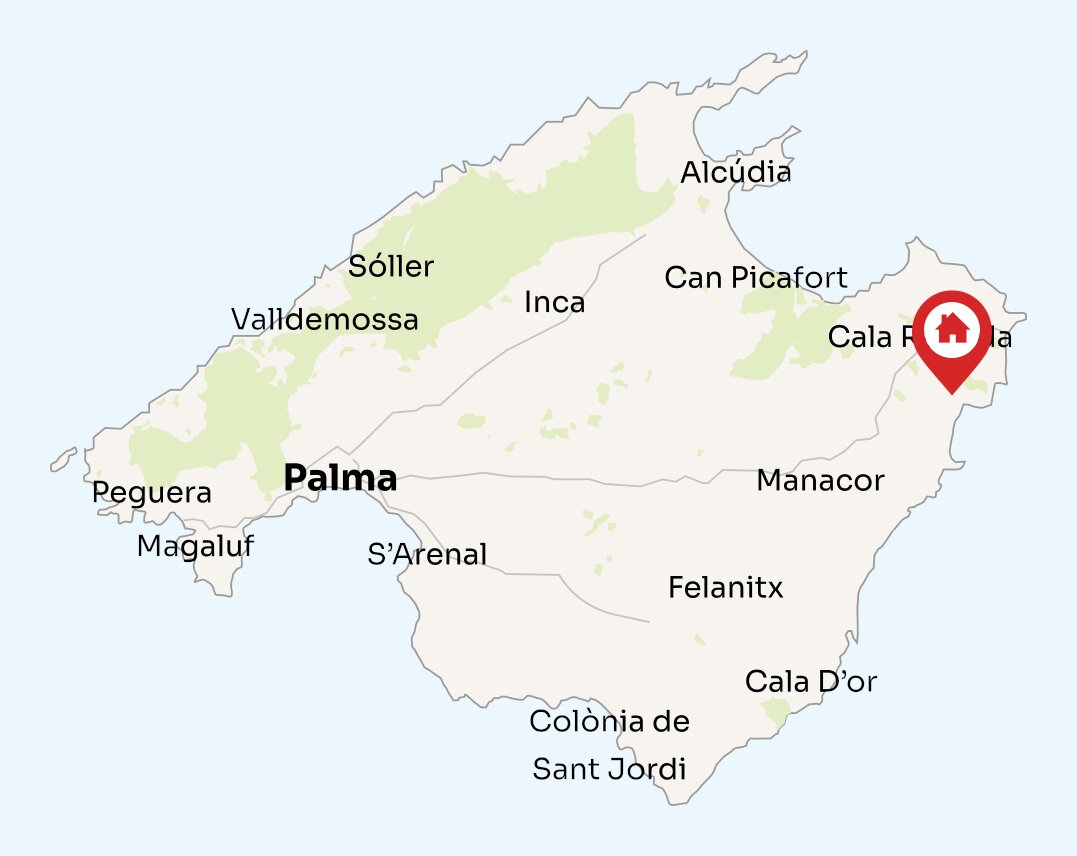 Map of Mallorca