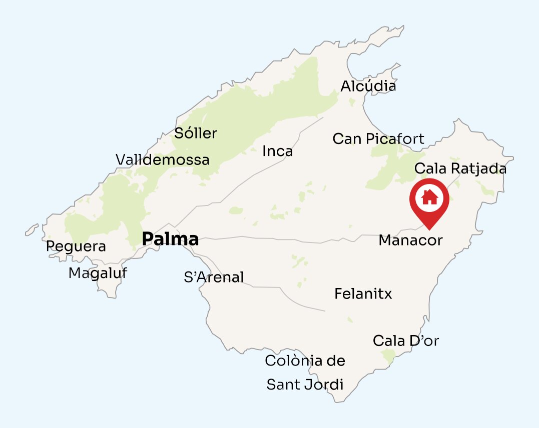 Map of Mallorca