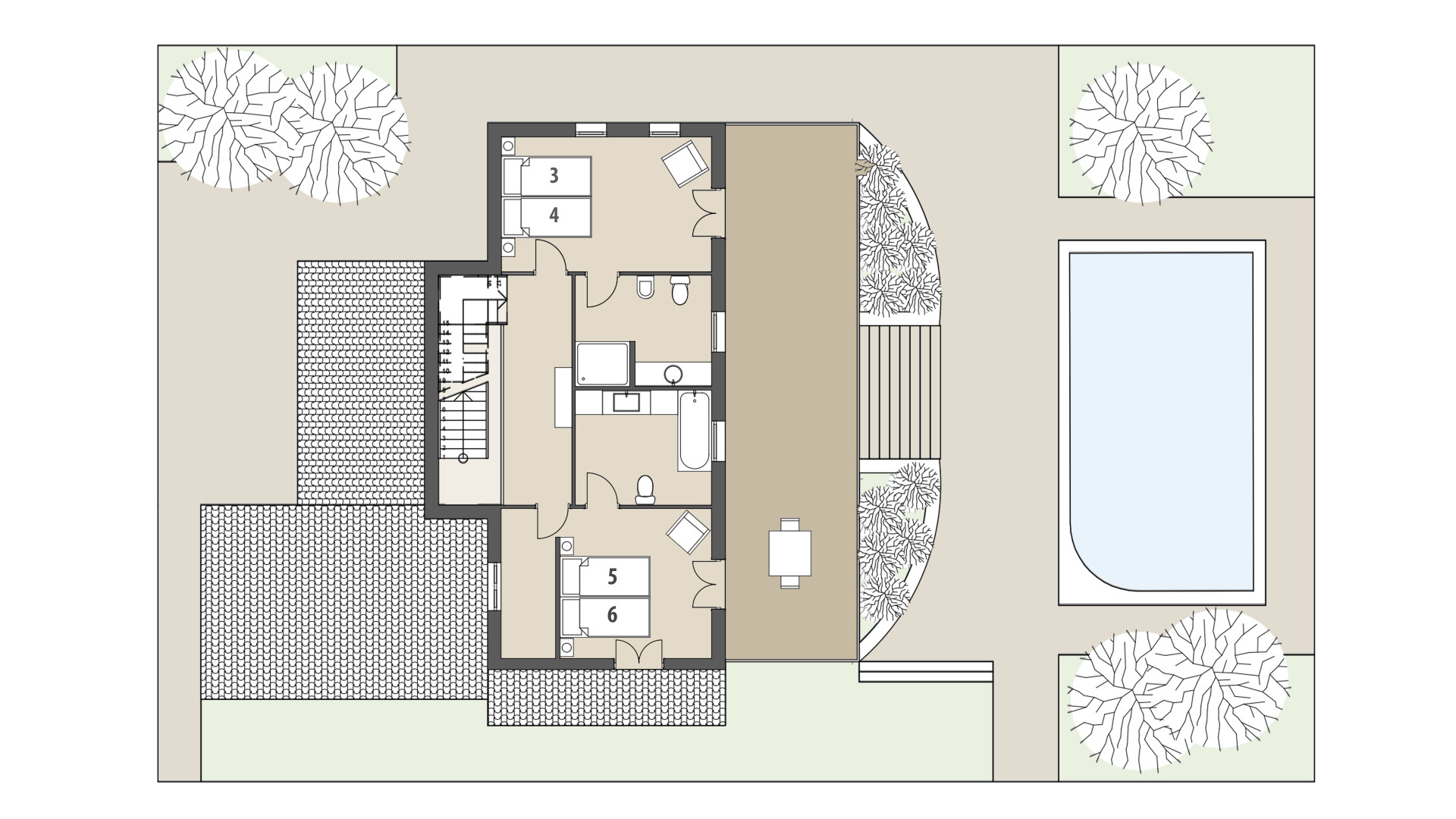 Finca Mira al Campo: Piso superior