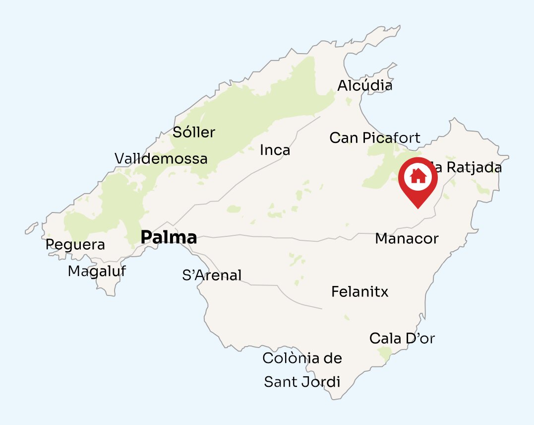 Map of Mallorca