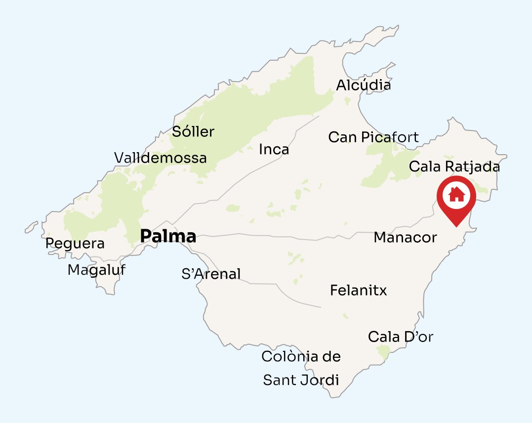 Map of Mallorca