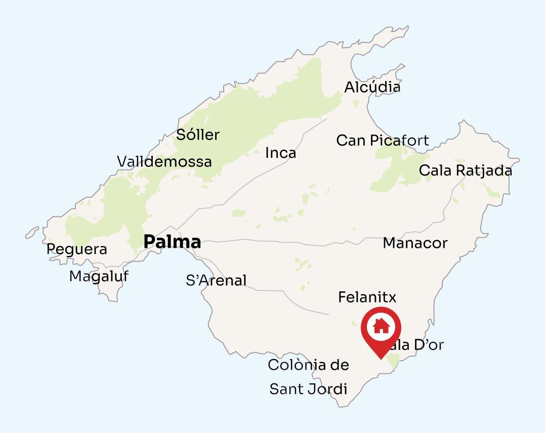 Map of Mallorca