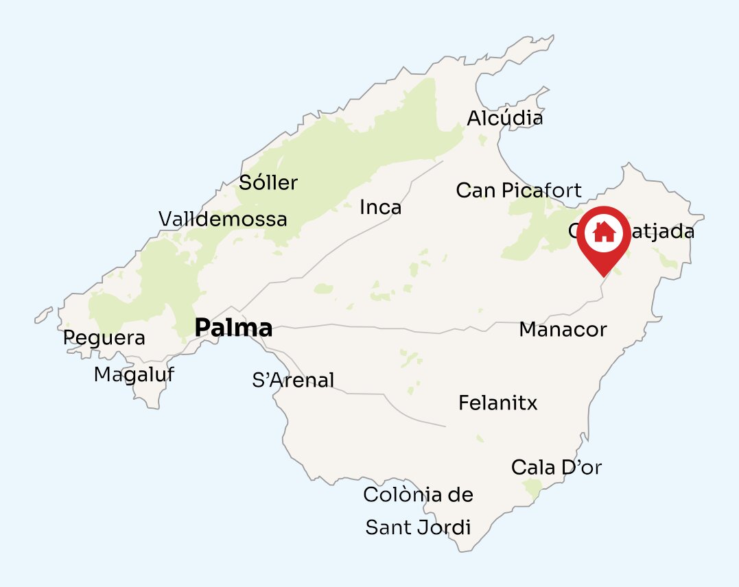 Map of Mallorca