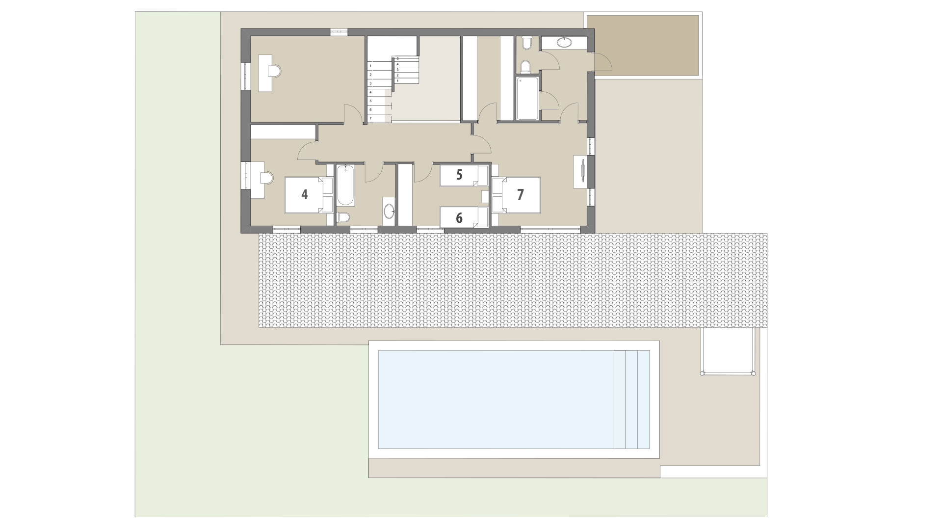 Finca Sa Corbaia: Piso superior