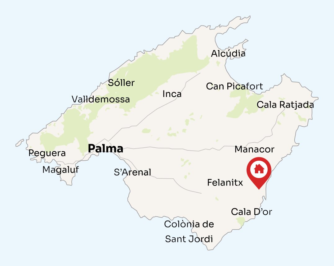 Map of Mallorca
