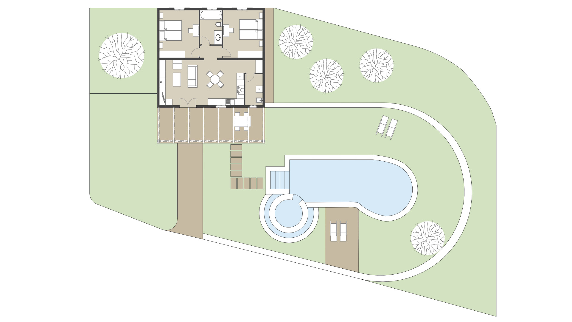 Finca Es Puchet: Planta baja