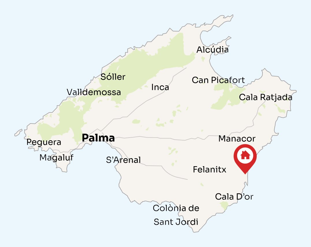 Map of Mallorca