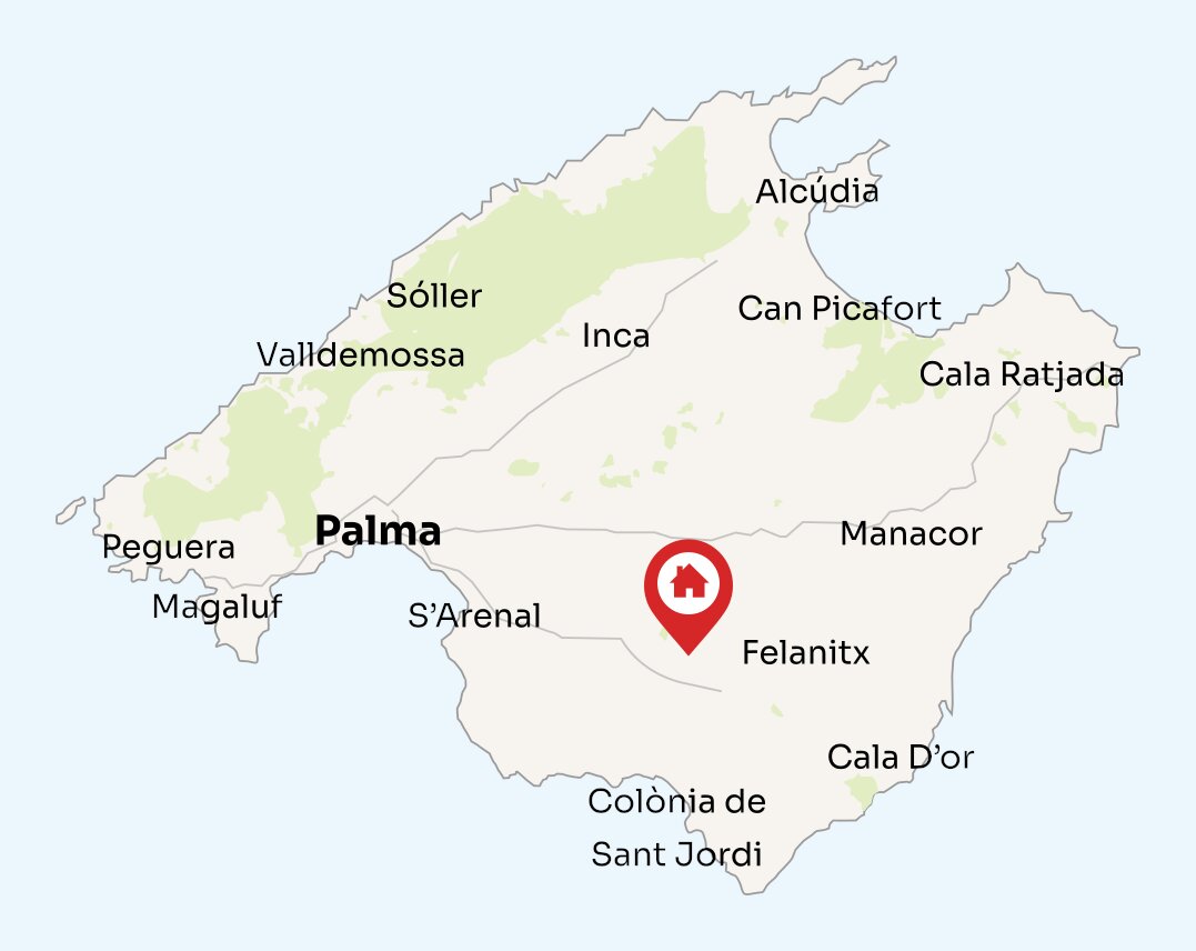 Map of Mallorca