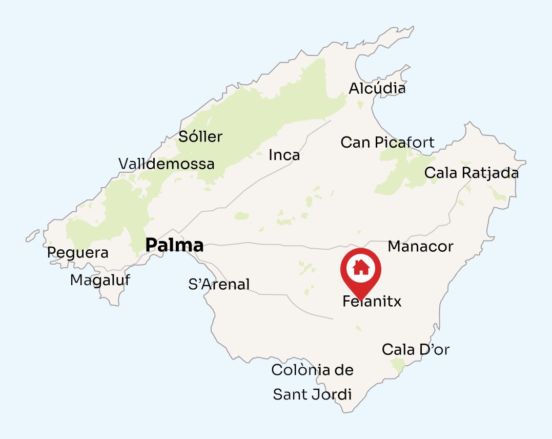 Map of Mallorca