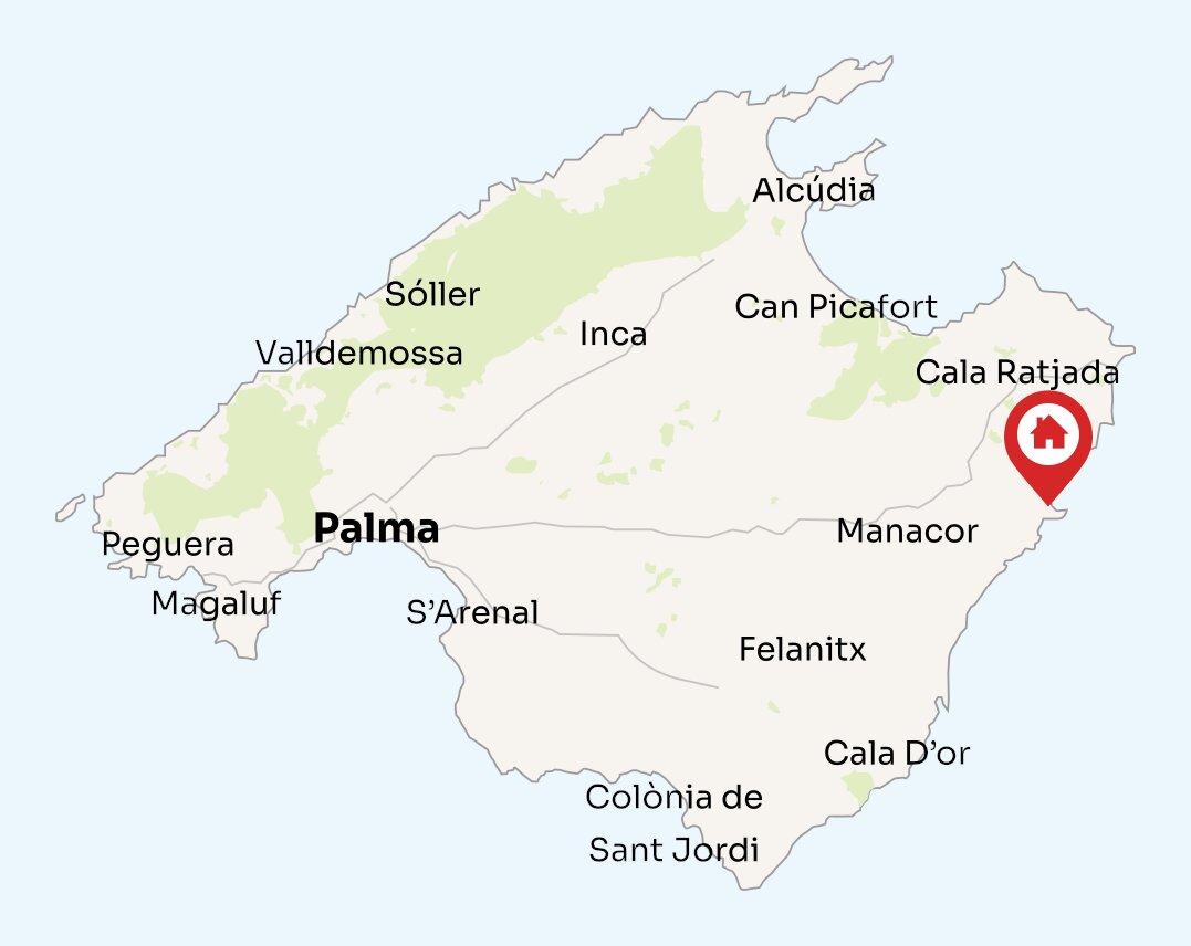 Map of Mallorca
