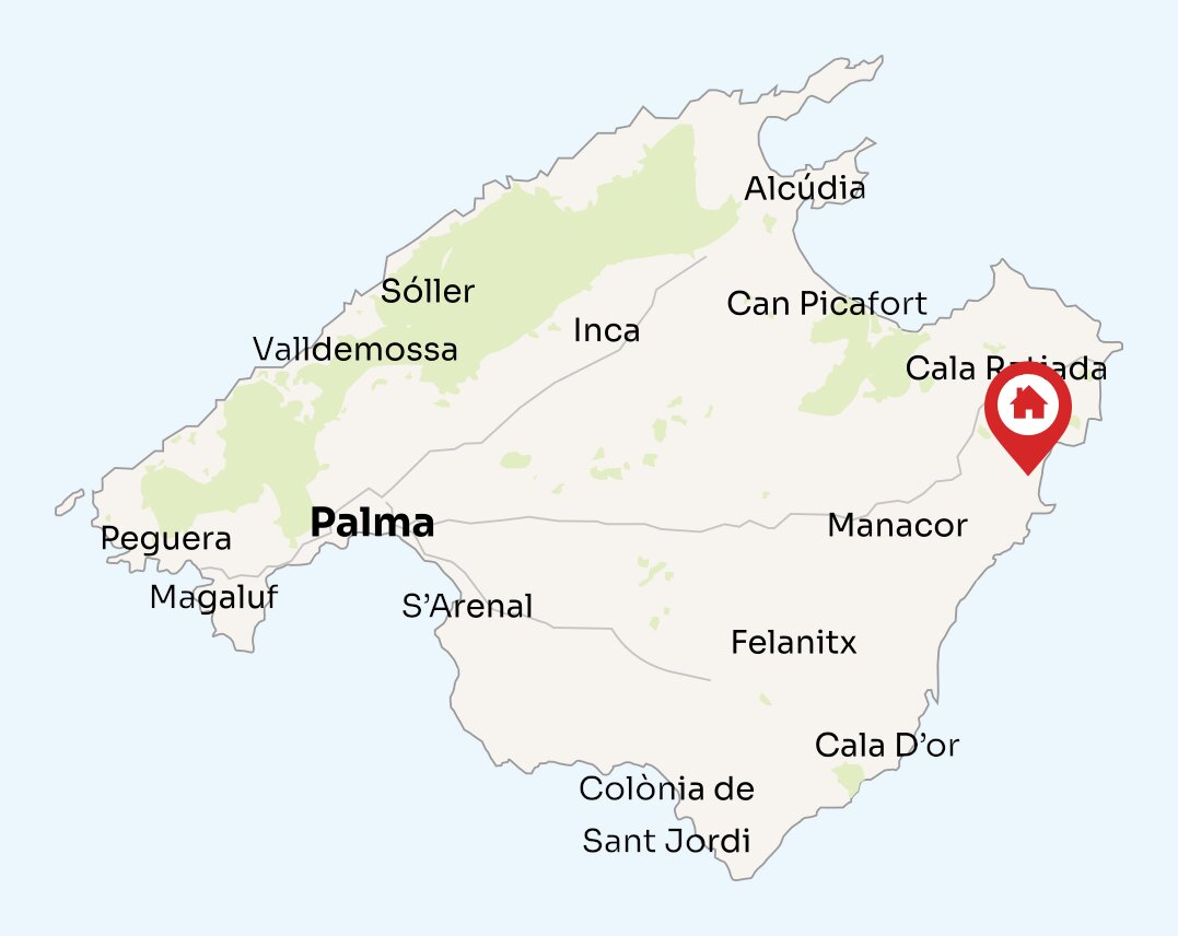 Map of Mallorca