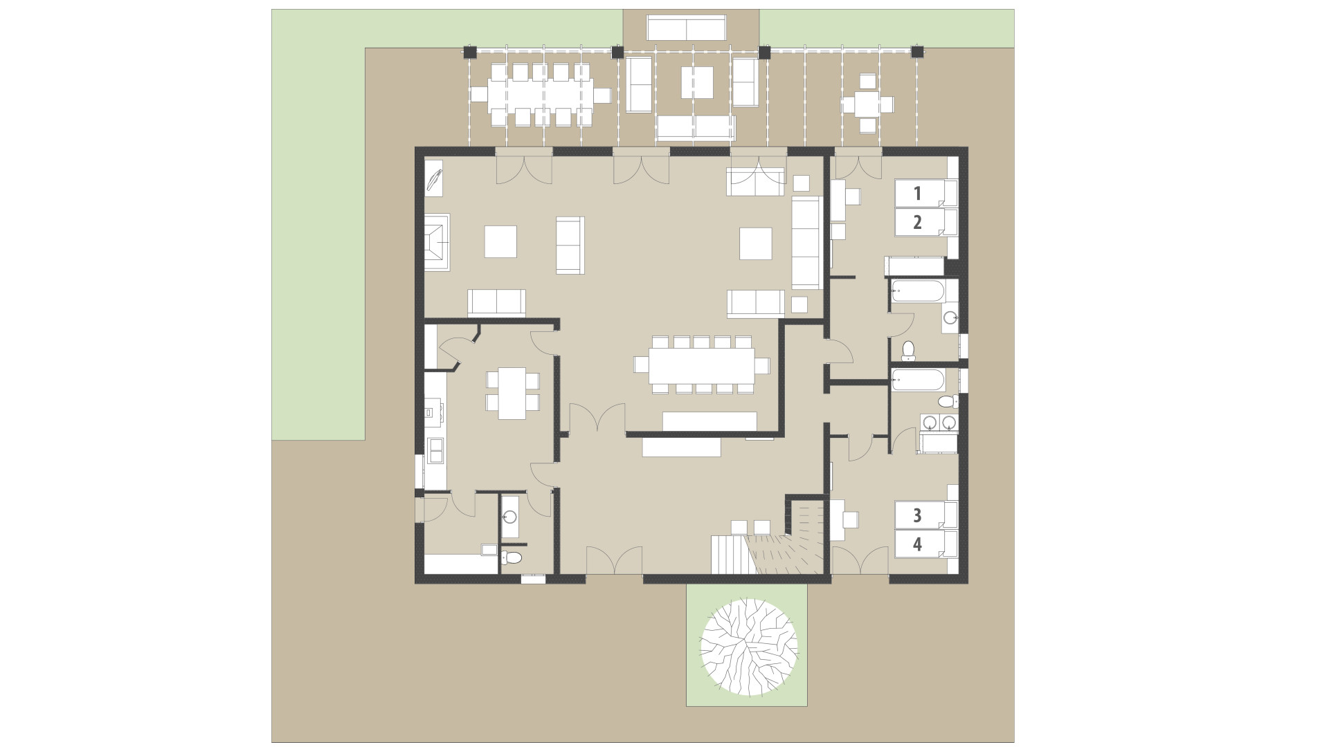 Finca El Palmeral: Planta baja