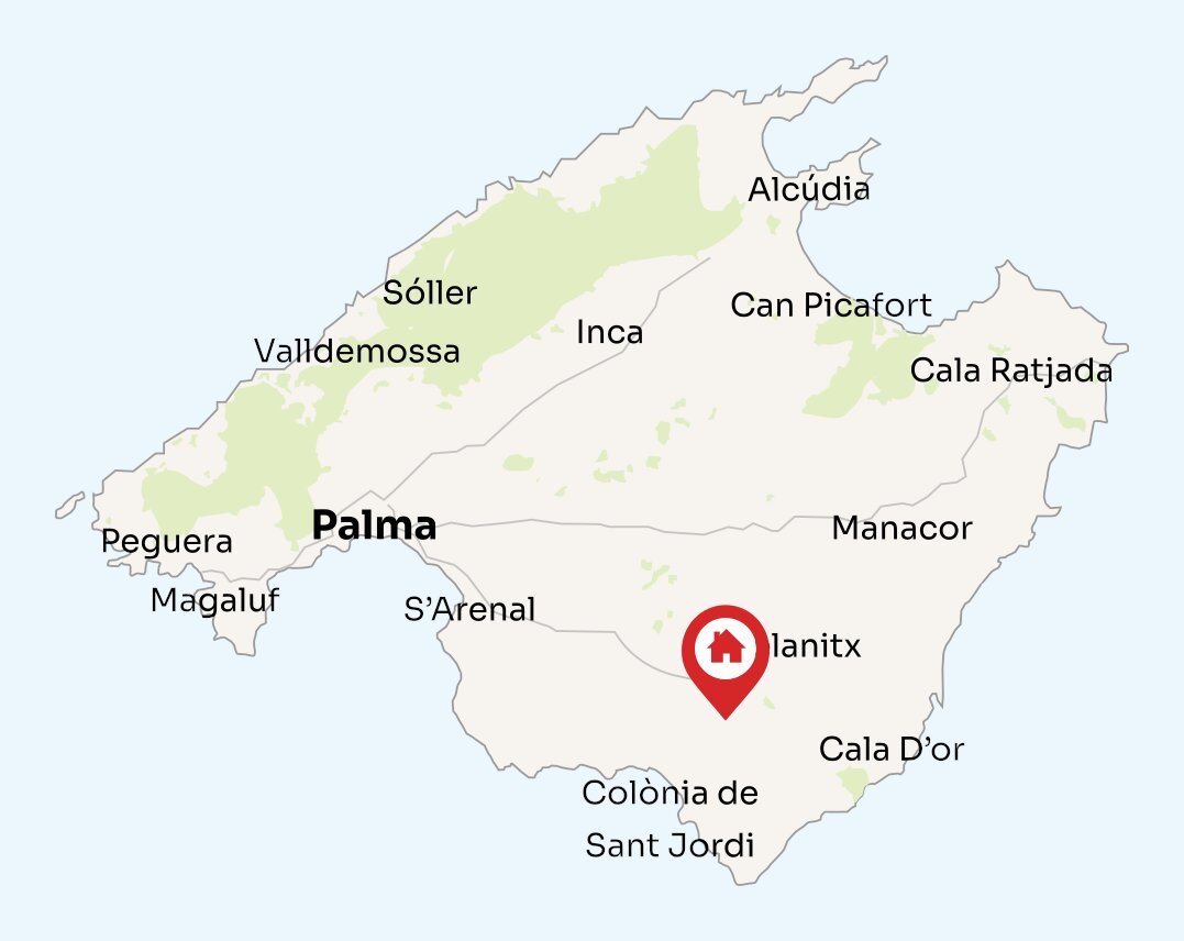 Map of Mallorca