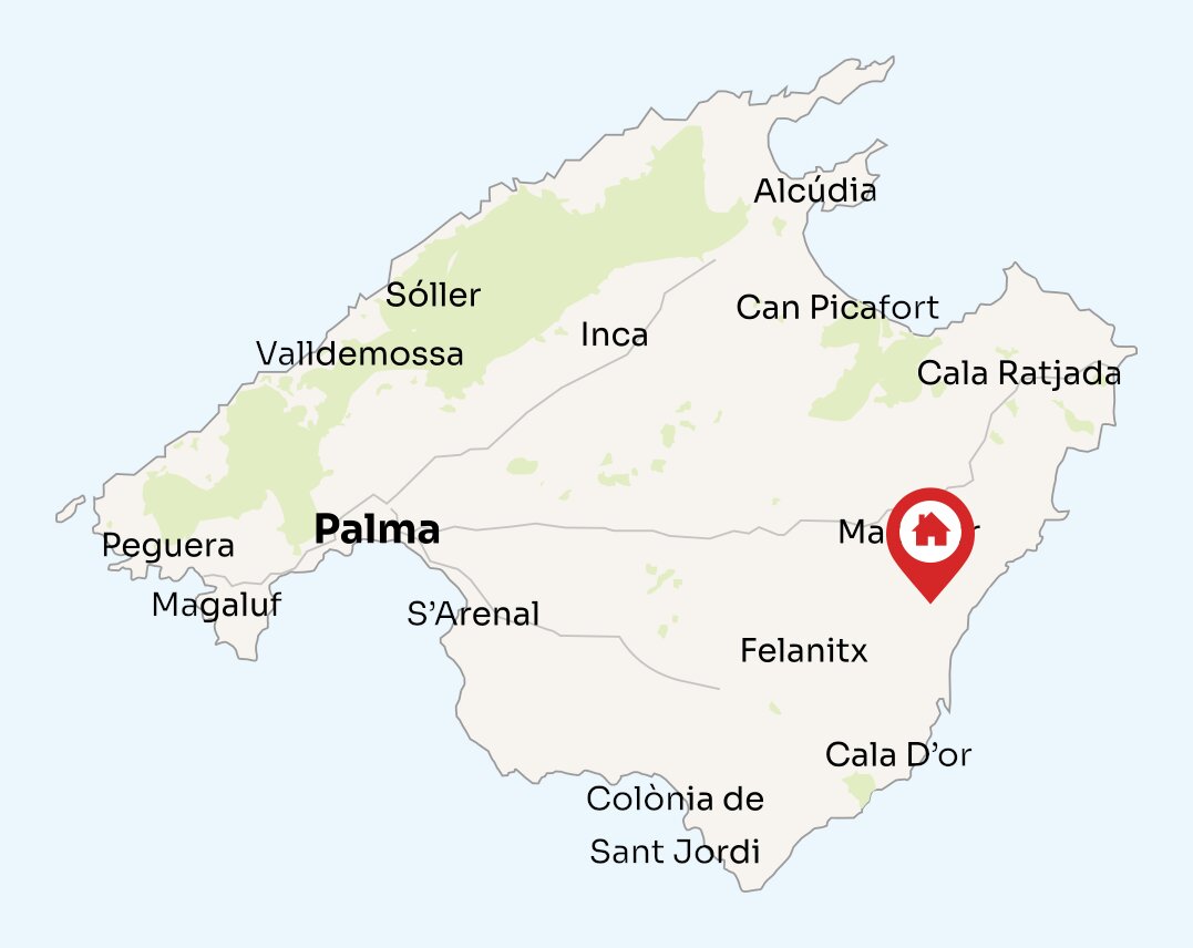 Map of Mallorca