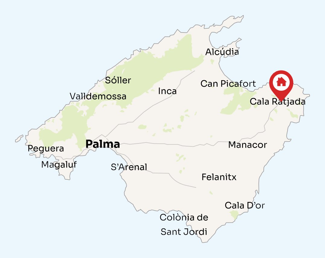 Map of Mallorca