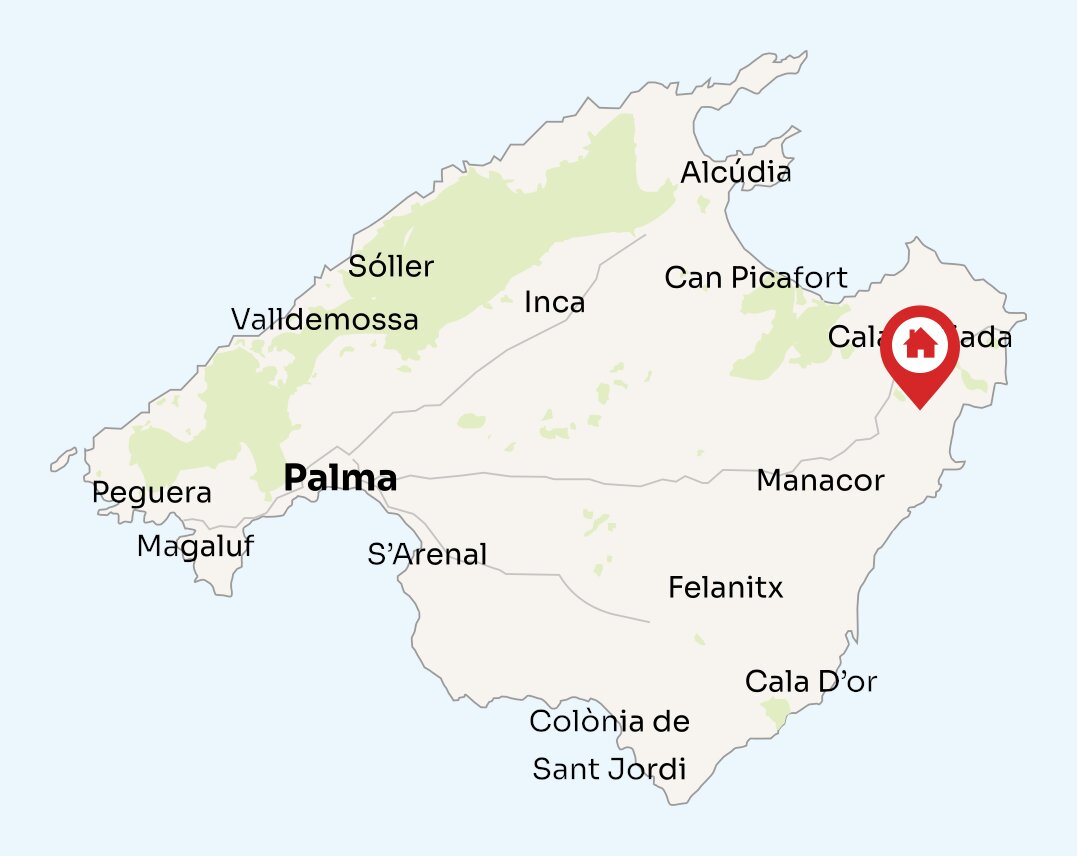 Map of Mallorca