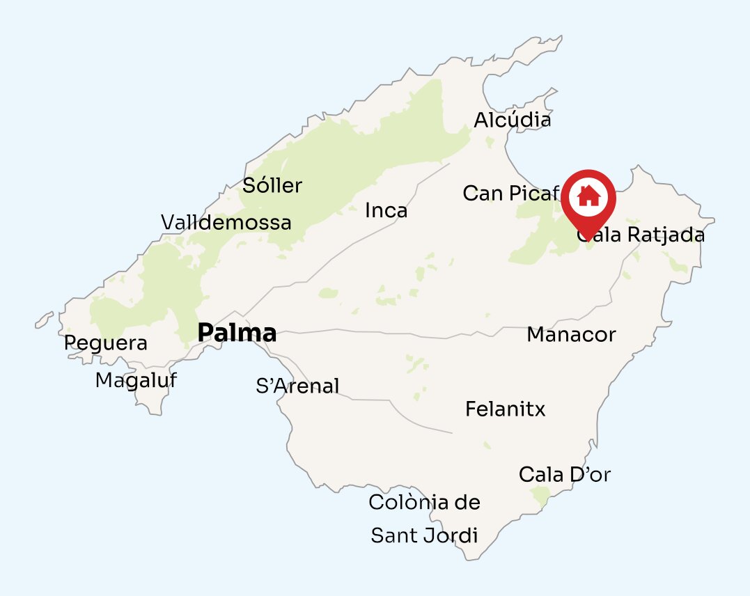 Map of Mallorca