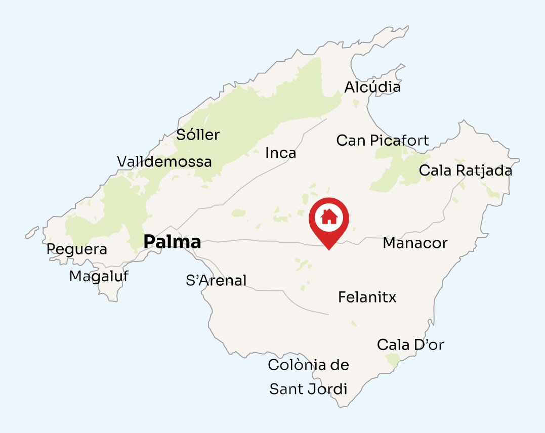 Map of Mallorca