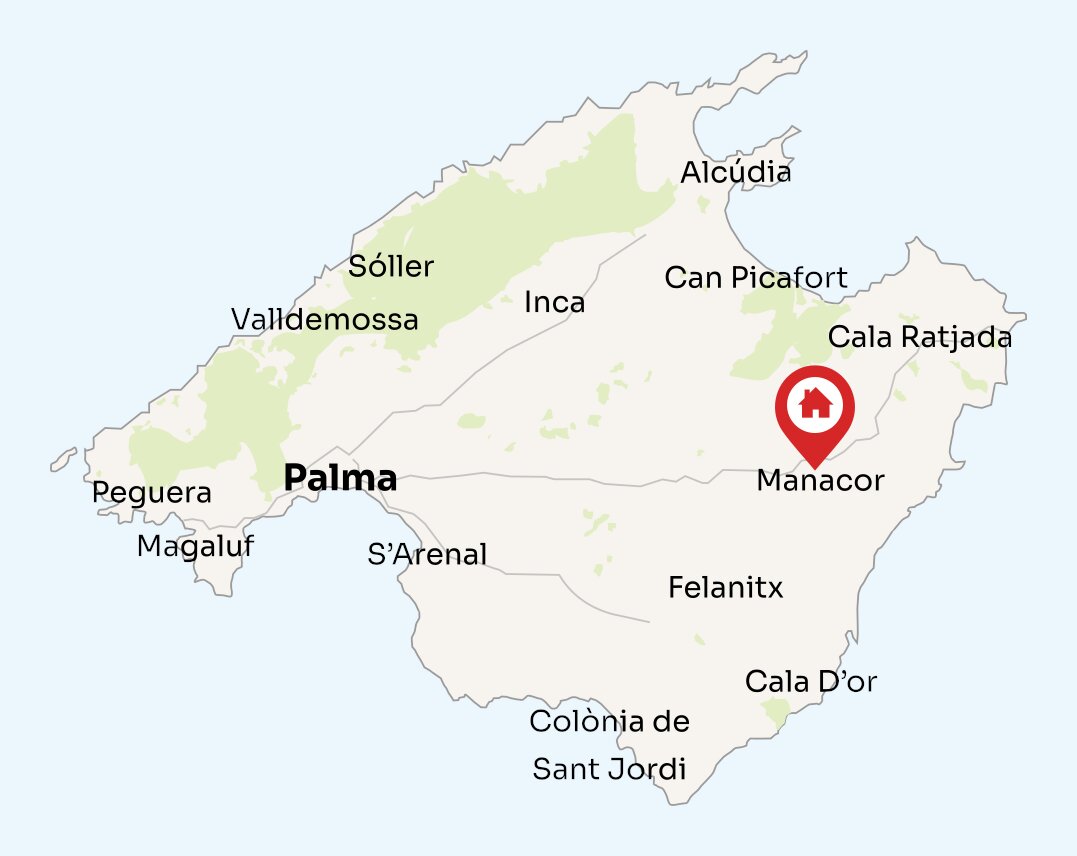 Map of Mallorca