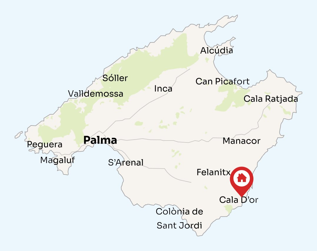 Map of Mallorca