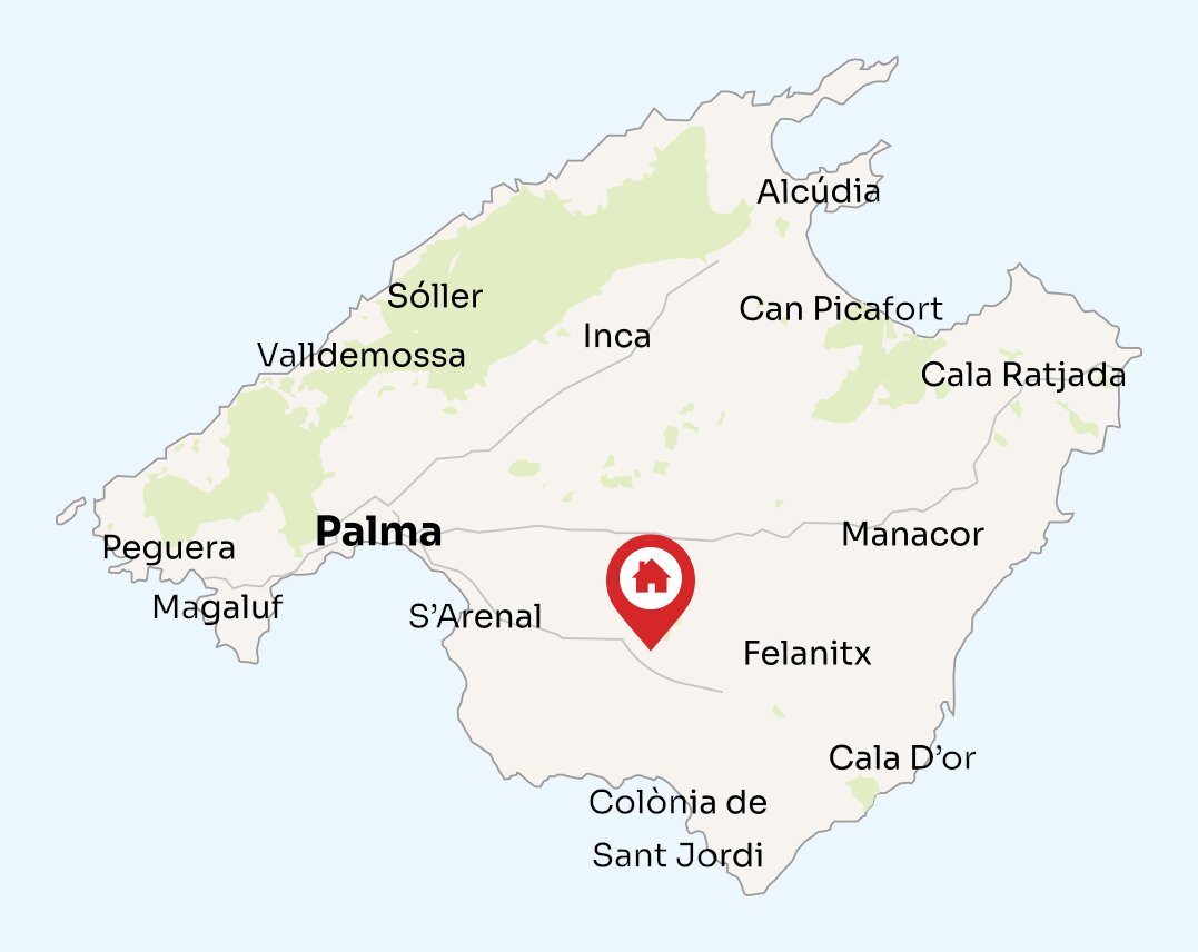 Map of Mallorca