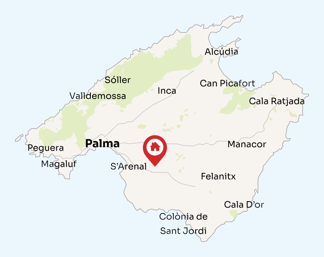 Map of Mallorca