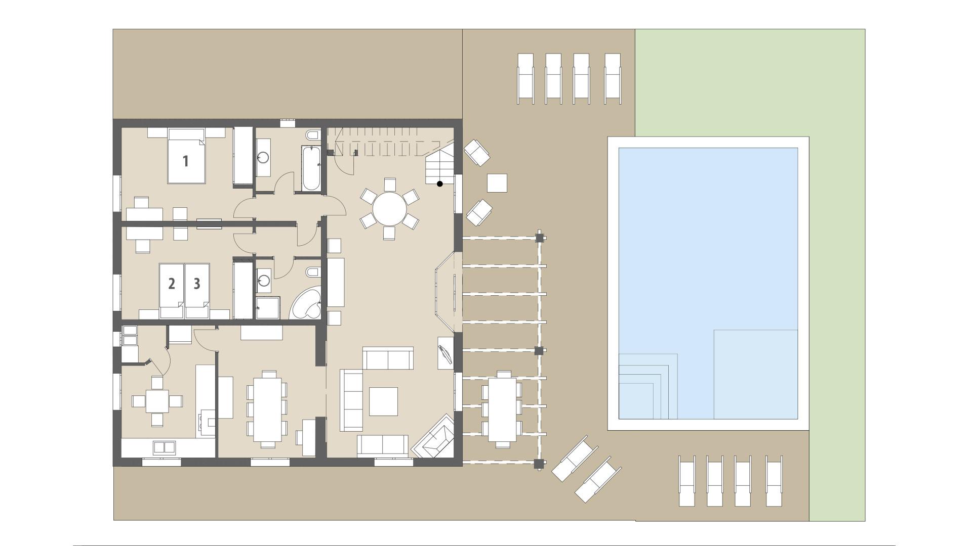 Finca Sa Sinia: Planta baja