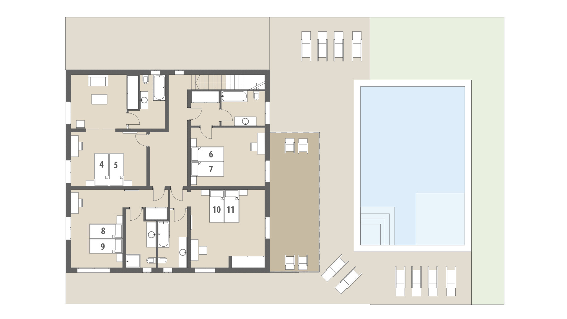 Finca Sa Sinia: Piso superior
