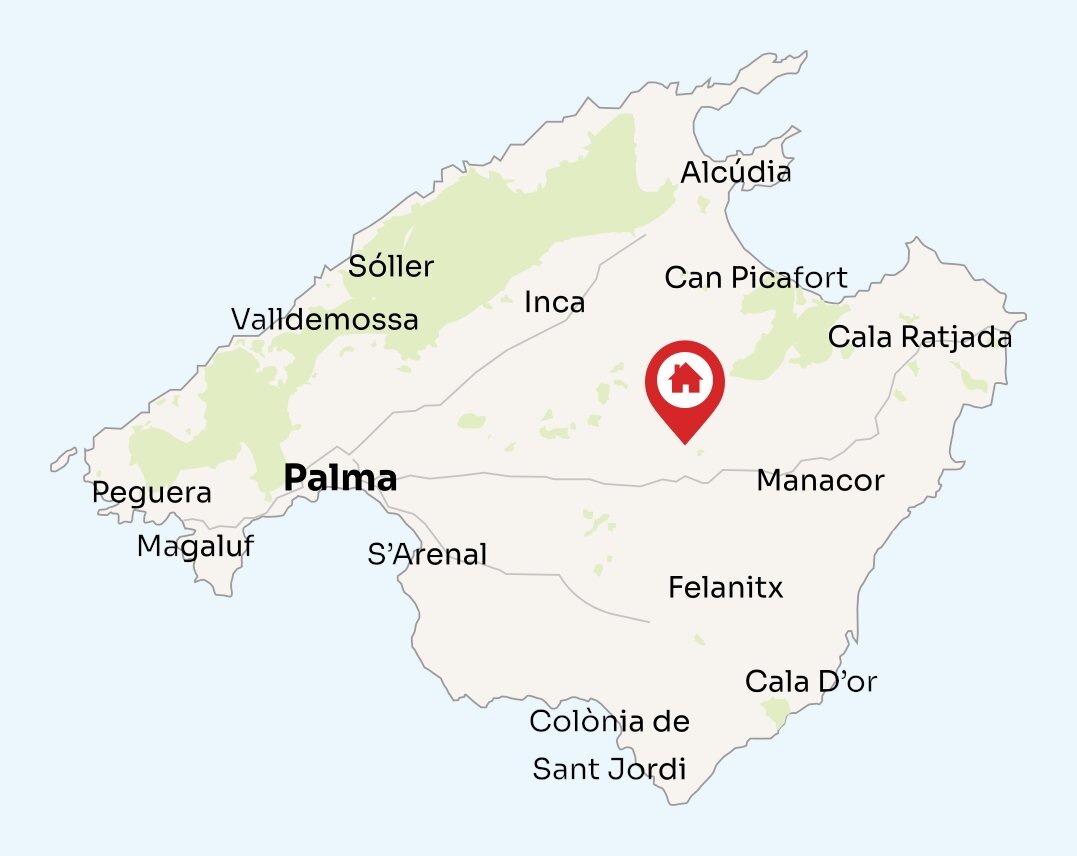 Map of Mallorca