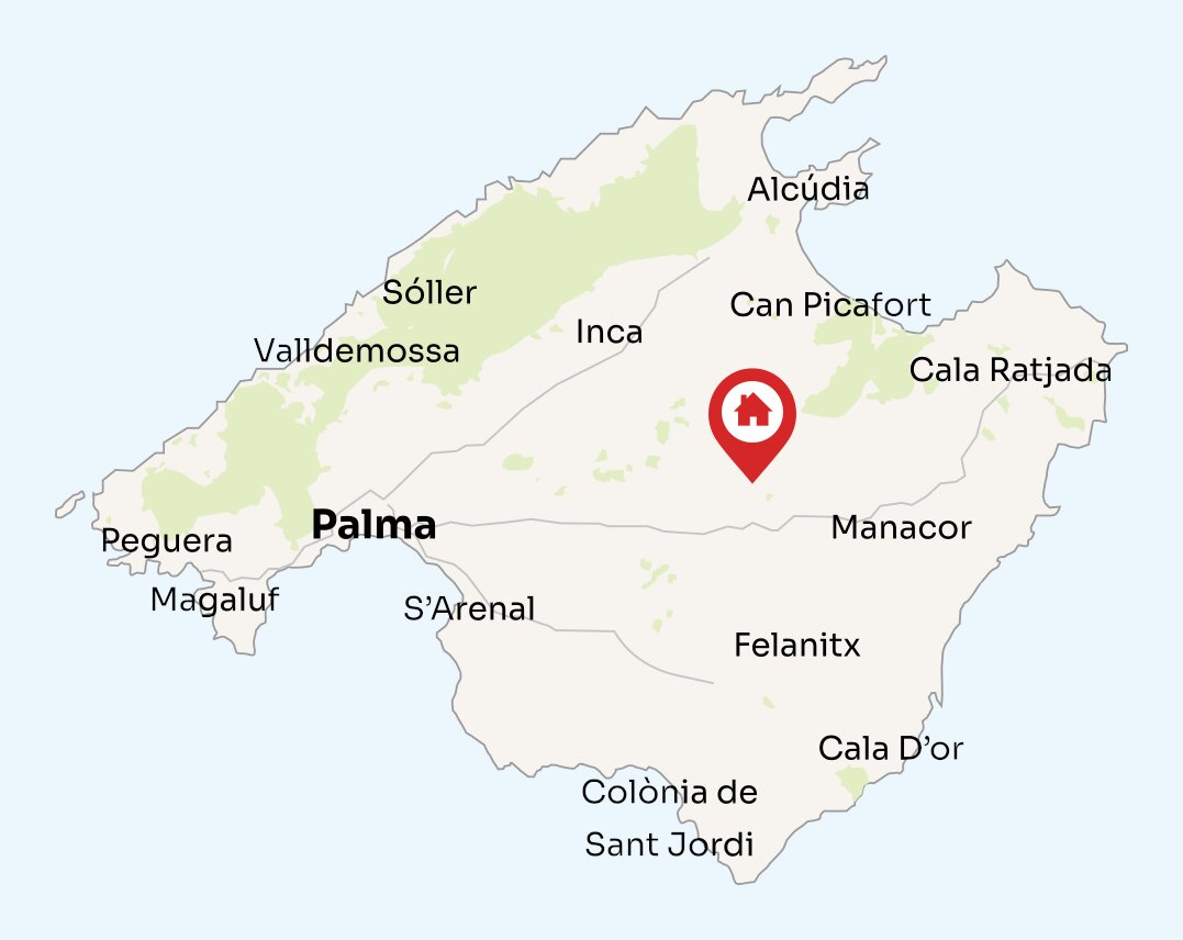 Map of Mallorca