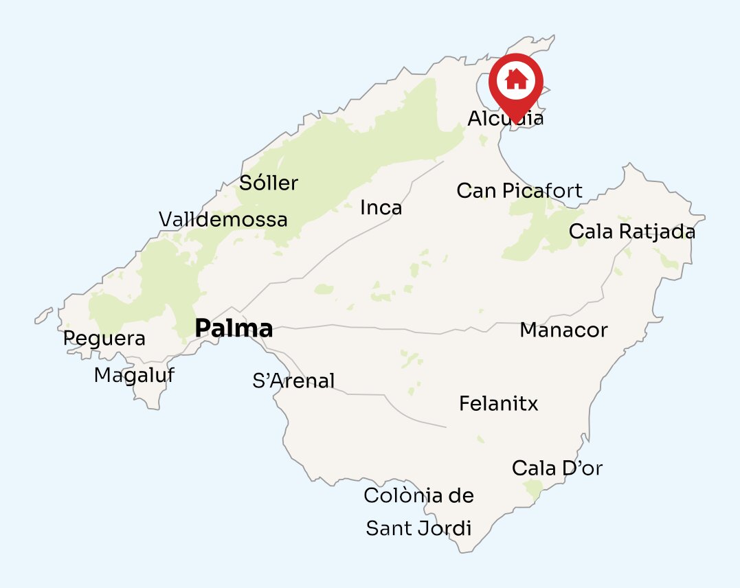 Map of Mallorca
