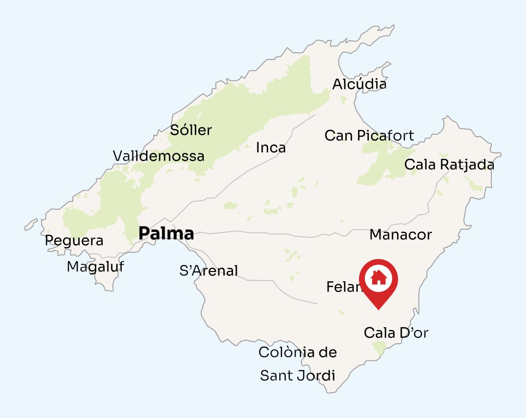 Map of Mallorca