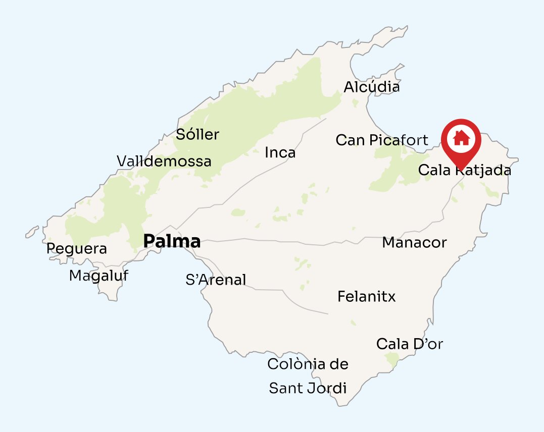 Map of Mallorca