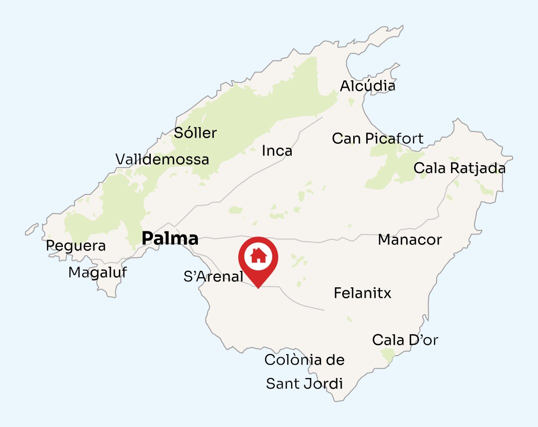 Map of Mallorca